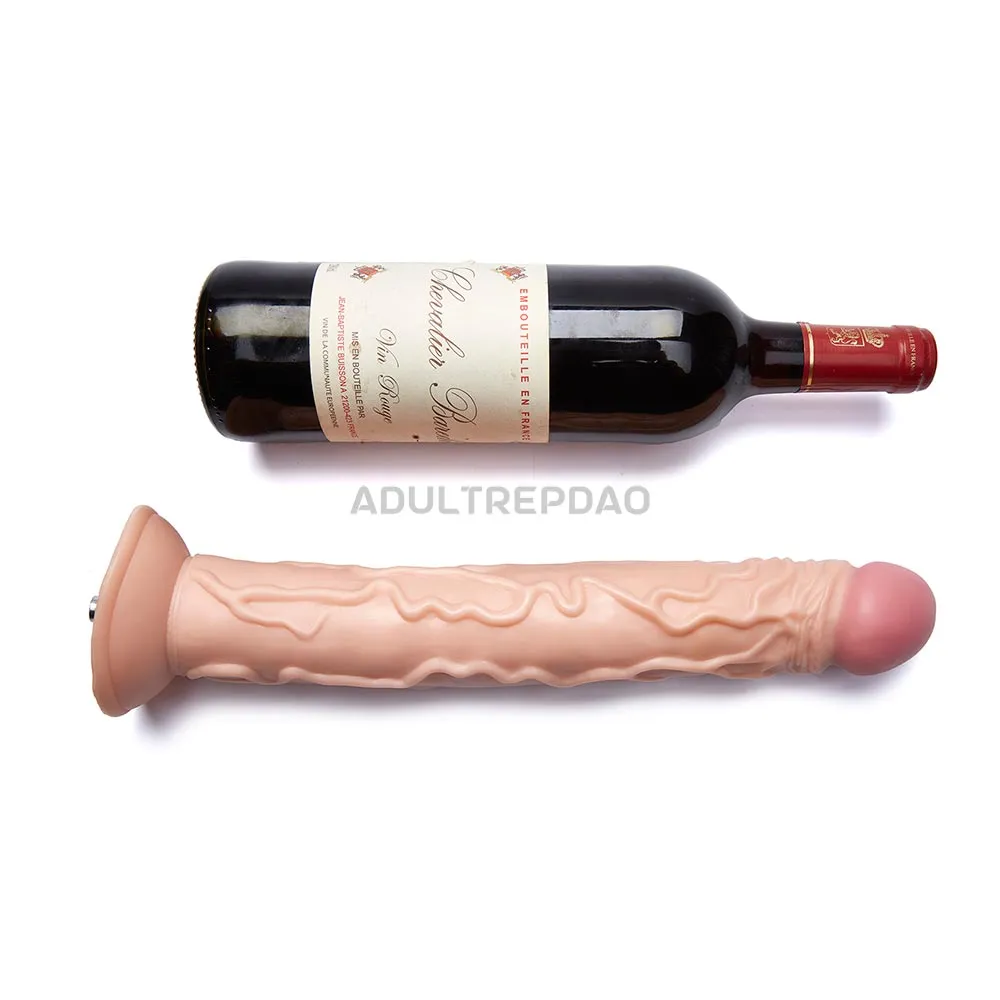13.39-inch Ultra-Long Big Thick Veins Dildo Attachment for Lustti Sex Machines