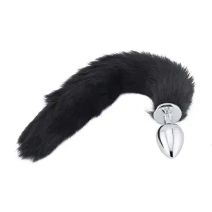 18 Black Wolf/Fox Tail Plug