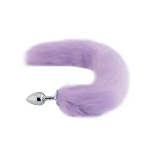 18 Purple Fluffy Fox Tail Plug