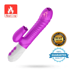 2 Tongues Licking G-Spot Rabbit Stimulator Vibrator
