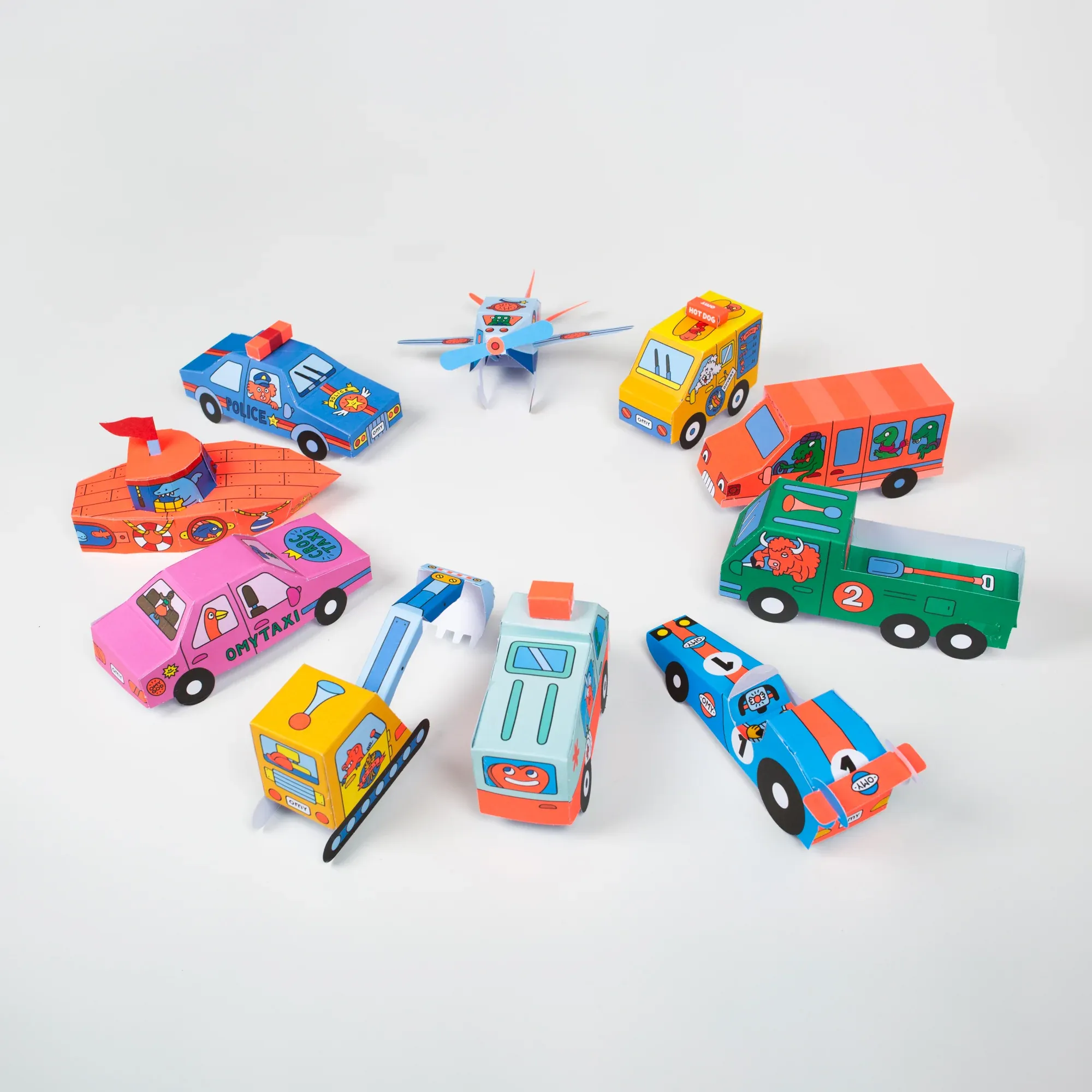 3D Paper Toys - Vehicules