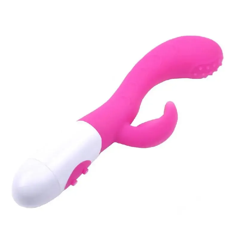 8-inch Silicone Pink Extra Powerful Rabbit Vibrator with Dual Motors
