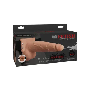 A 7.5 Hollow Strap-On Dildo That Squirts