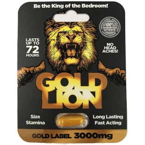 A Gold Lion Pill