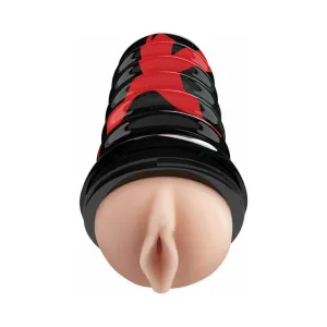 Air Tight Pussy Stroker Sleeve in Discreet Case - Vanilla Skin Tone