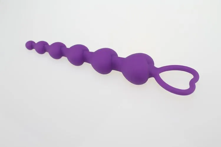 Anal Beads Heart 5.6 Inch