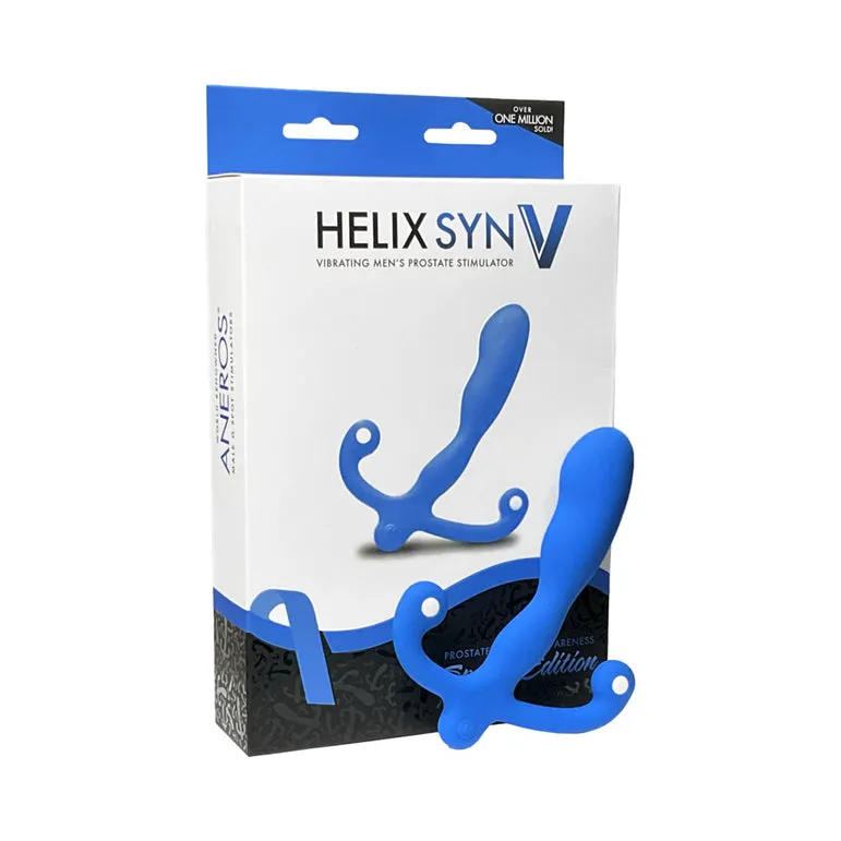 Aneros Helix SYN V Blue Vibrating Hands-Free Prostate Stimulator (Special Edition)
