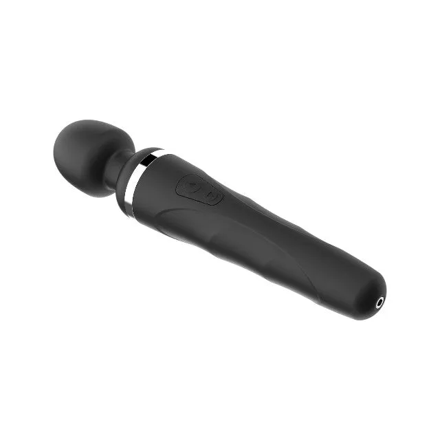 Aparat de masaj LOVENSE Domi 2 Wand Vibrator. control prin aplicație. funcții de vibrație nelimitate. sincronizare cu muzică. negru