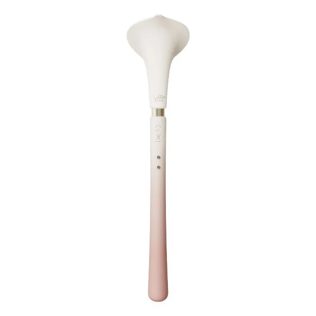 Aparat de masaj ZALO Calla Vibrating Massager. în formă de cală. 8 funcții de vibrație. rezistent la apă IPX7. culoare roz cu alb