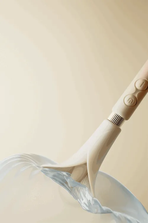 Aparat de masaj ZALO Calla Vibrating Massager. în formă de cală. 8 funcții de vibrație. rezistent la apă IPX7. culoare roz cu alb