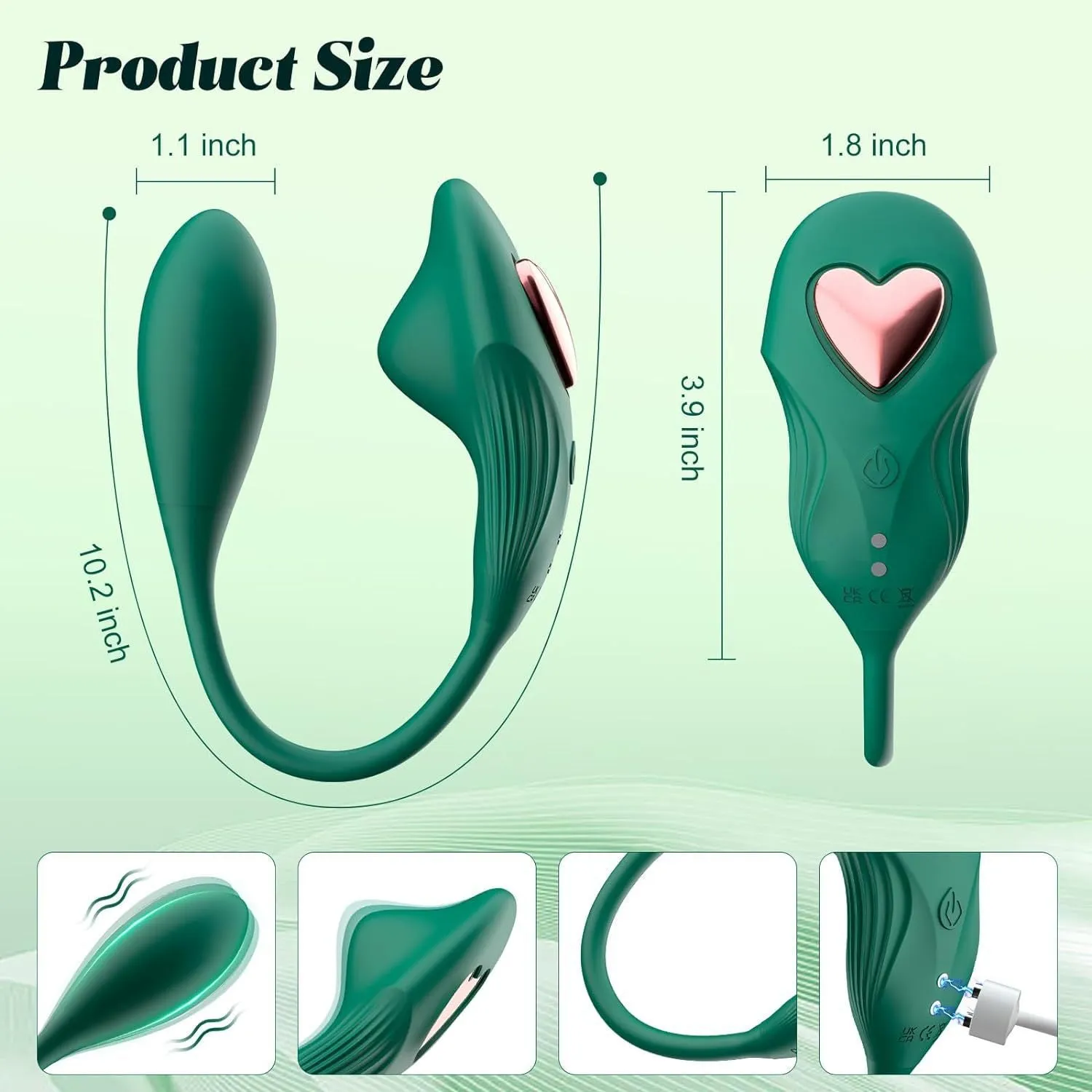 APP Controlled Clit Sucker - Double End Vibrating Panty Egg G Spot Clitoris Stimulator