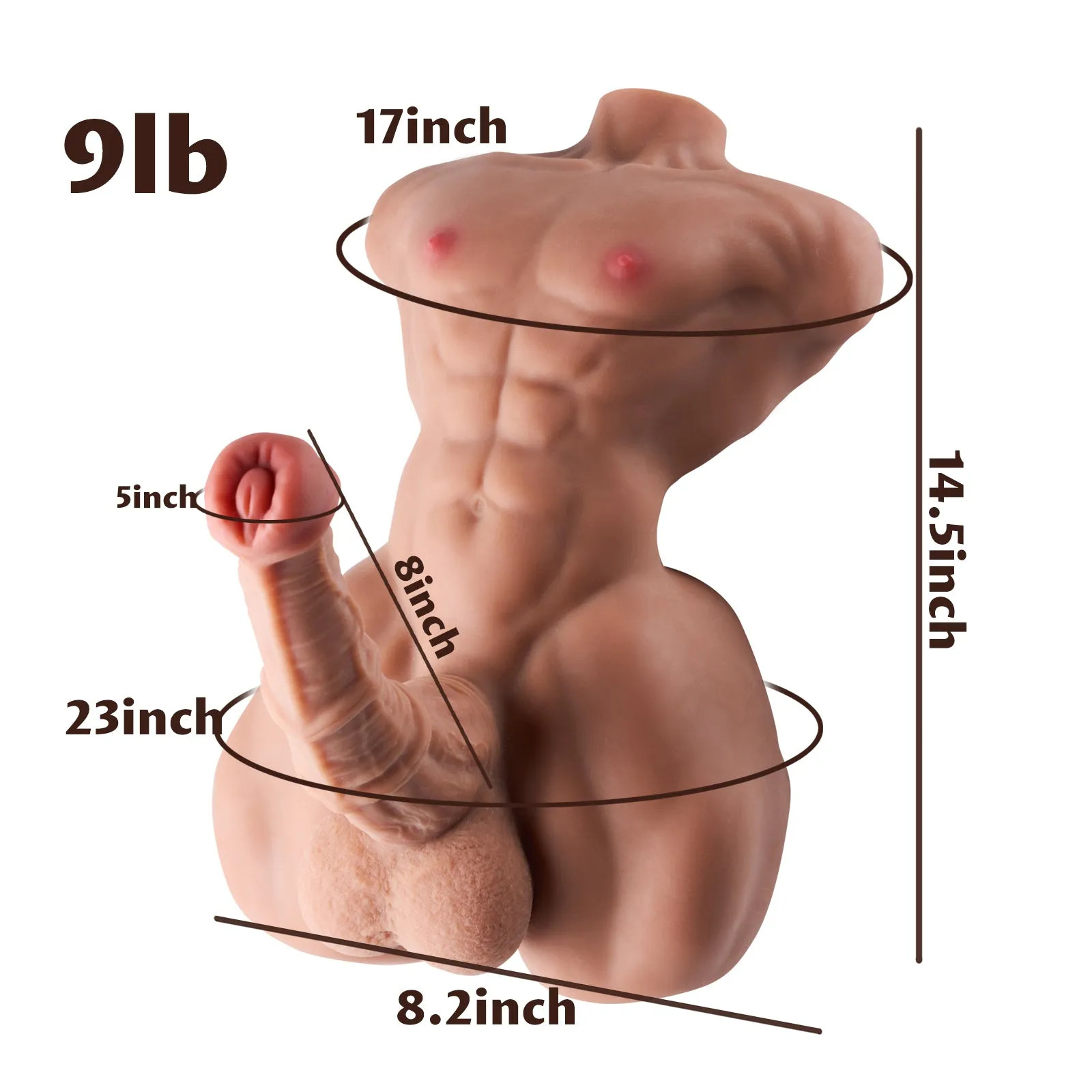 Arthur: Torso Sex Doll With Horse Dildo Universal Sex Toys