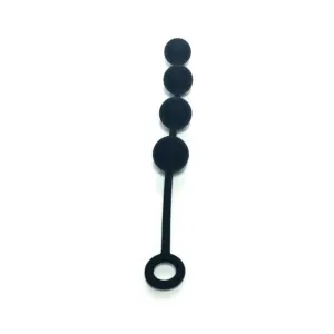 Ass Ballz Medium Silicone Anal Beads Black