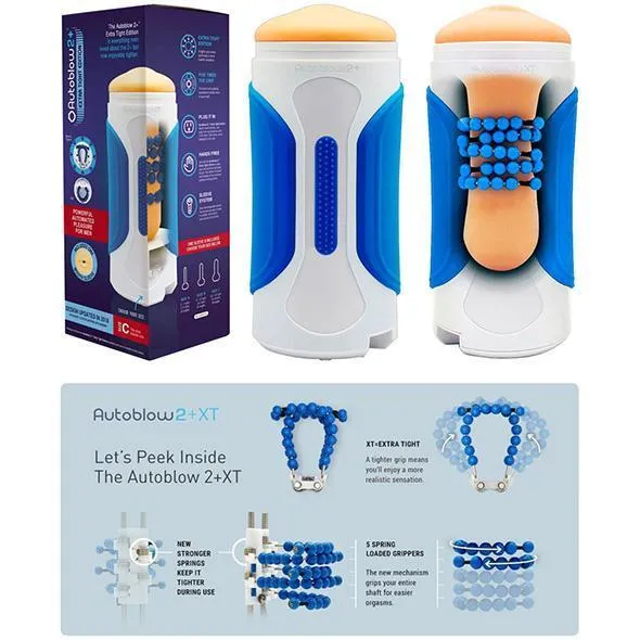 Autoblow - 2 Plus XT Hands Free Masturbator with Sleeve A. B. C