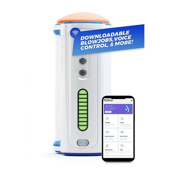 Autoblow - A.I  Machine Hands Free App-Controlled Masturbator (White)