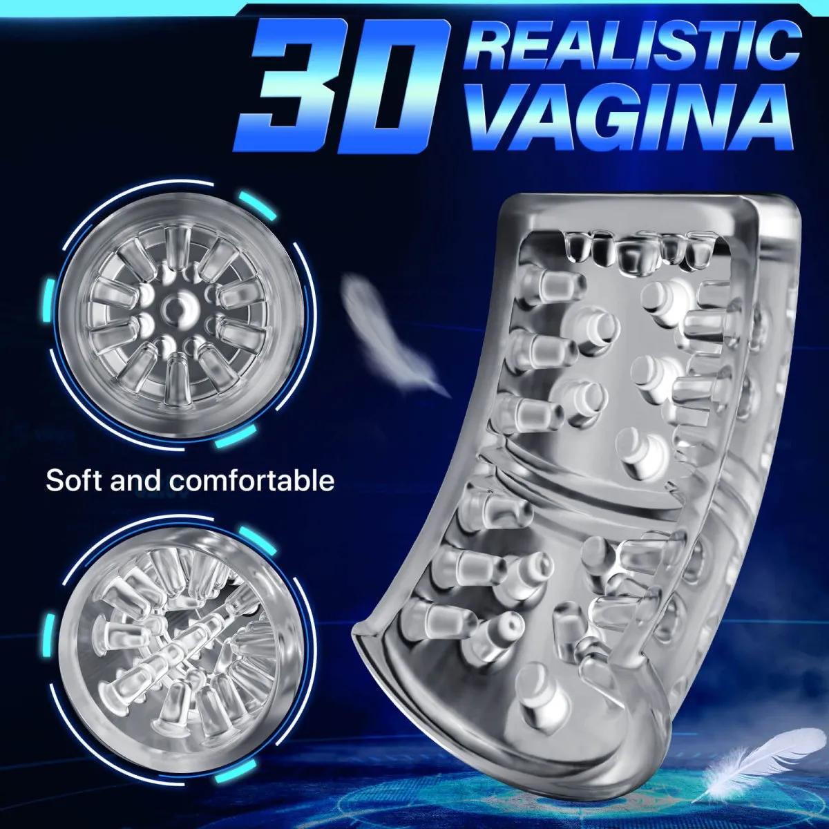 Automastic Rotating and Suction Male Masturbator(Available at EU & UK)