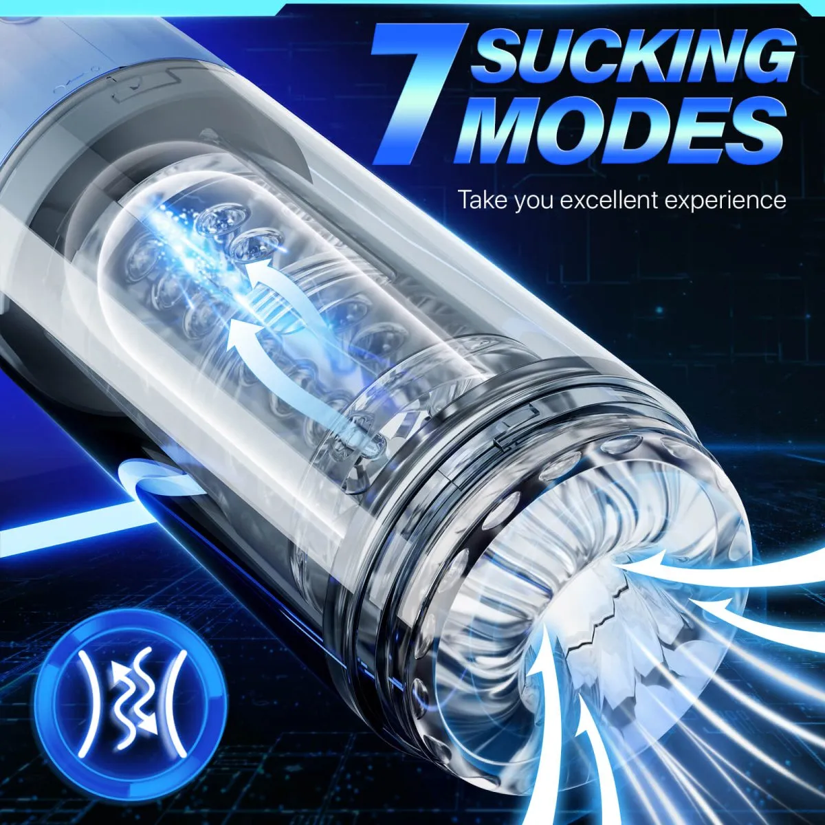 Automastic Rotating and Suction Male Masturbator(Available at EU & UK)