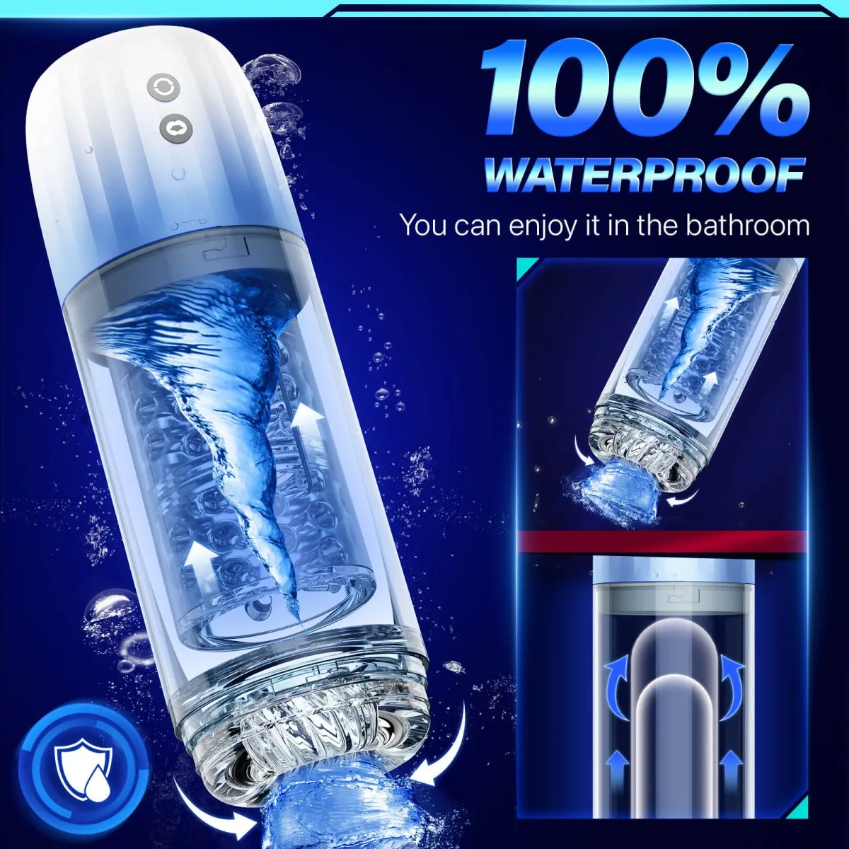 Automastic Rotating and Suction Male Masturbator(Available at EU & UK)