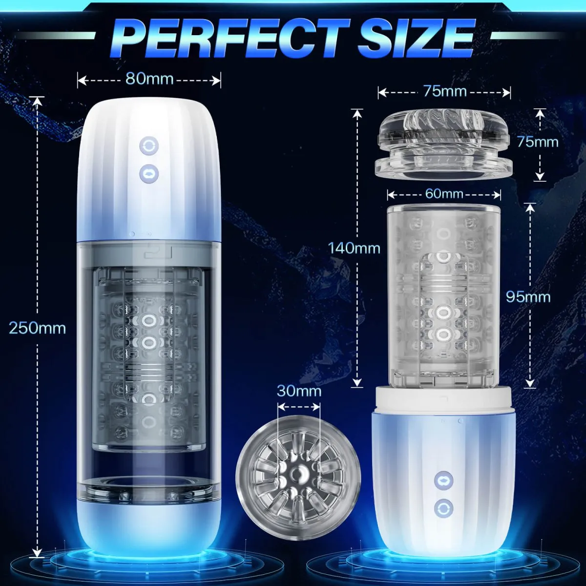 Automastic Rotating and Suction Male Masturbator(Available at EU & UK)