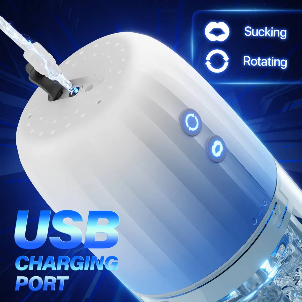 Automastic Rotating and Suction Male Masturbator(Available at EU & UK)