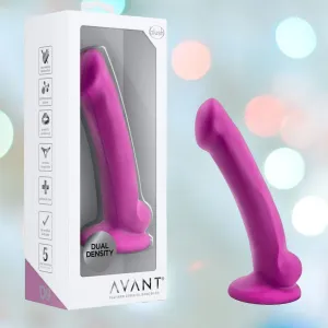 Avant D9 Ergo MINI 6.5 Non-Porous Silicone Dildo - Violet