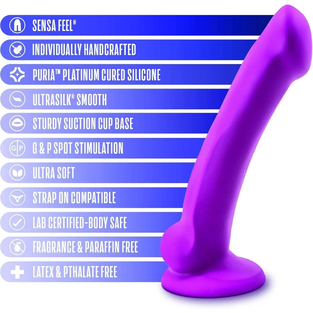 Avant D9 Ergo MINI 6.5 Non-Porous Silicone Dildo - Violet