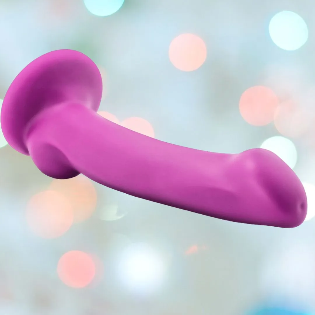 Avant D9 Ergo MINI 6.5 Non-Porous Silicone Dildo - Violet