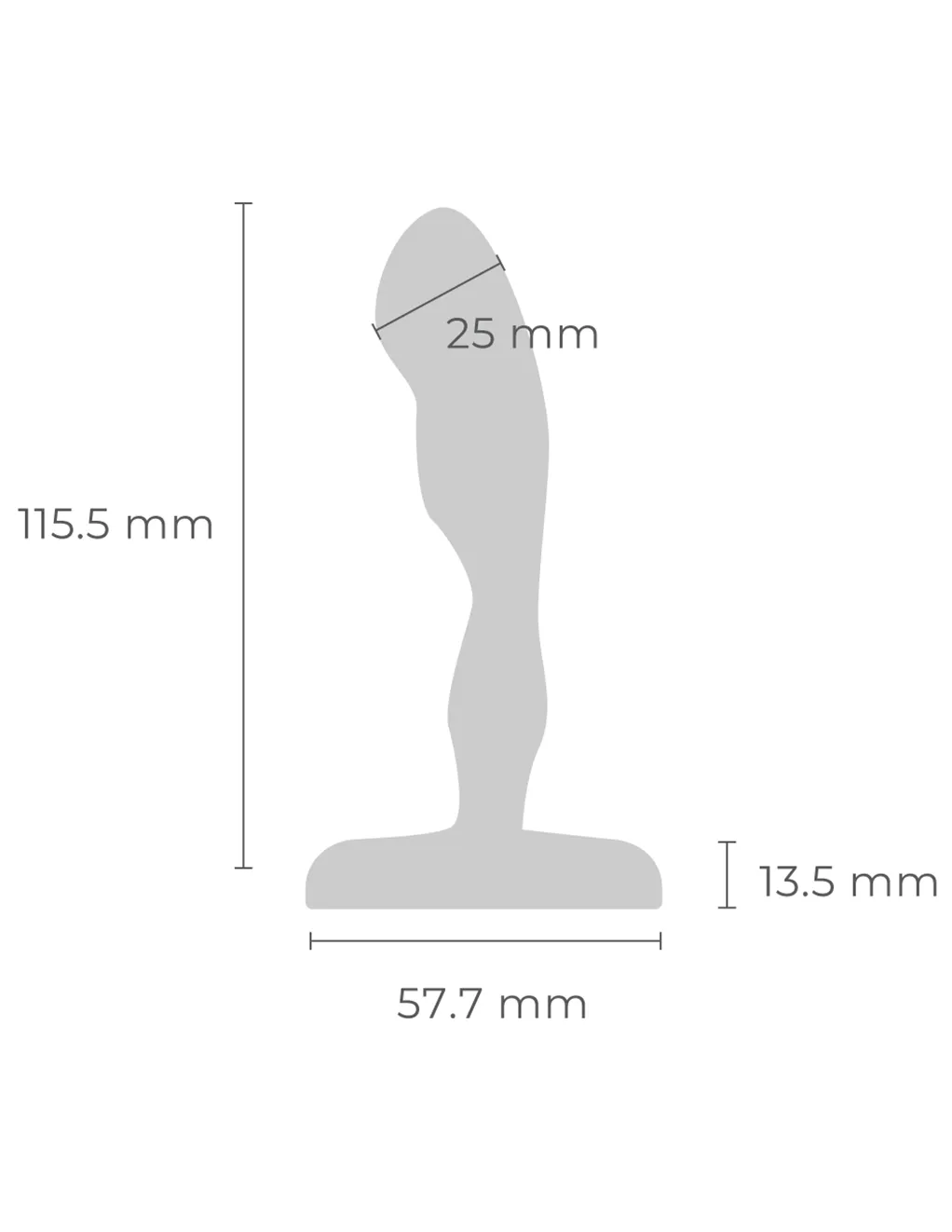 B-Vibe Stainless Steel Prostate Plug