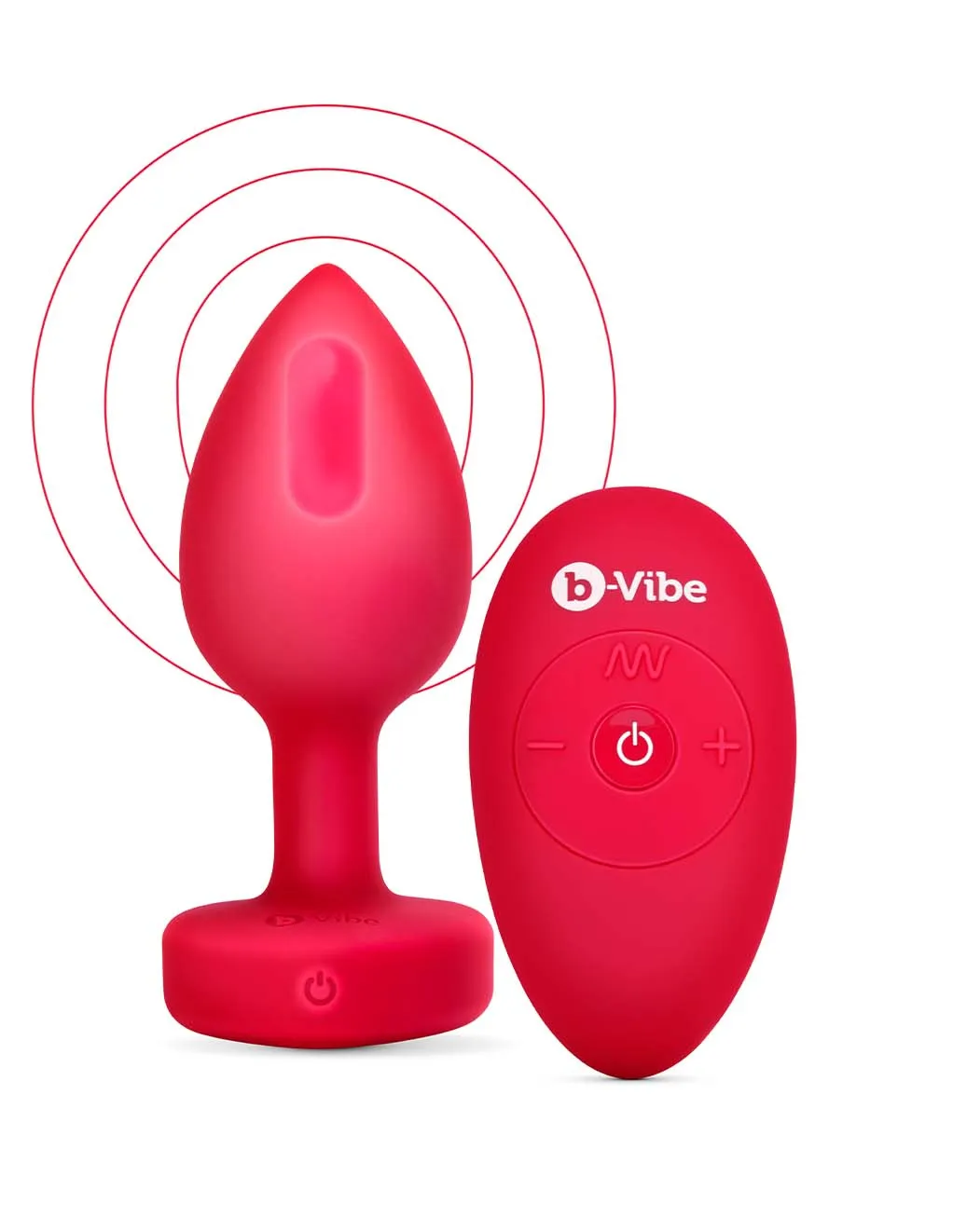 B-Vibe Vibrating Heart Plug M/L