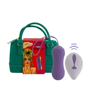 Bile FEELZTOYS Motion Love Balls Jivy. pentru exerciții kegel și stimulare vaginală. control prin telecomandă. 7 funcții de vibrație. mov