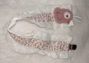 Bird Plush Ruffle Deluxe Pacifier Clip