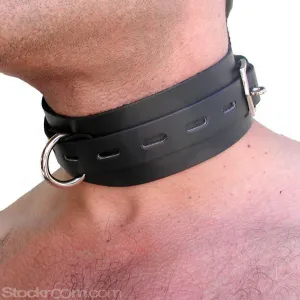 Black Buckling Leather Collar
