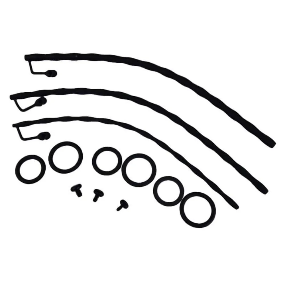 Black Ribbed Urethral Sounding Rod