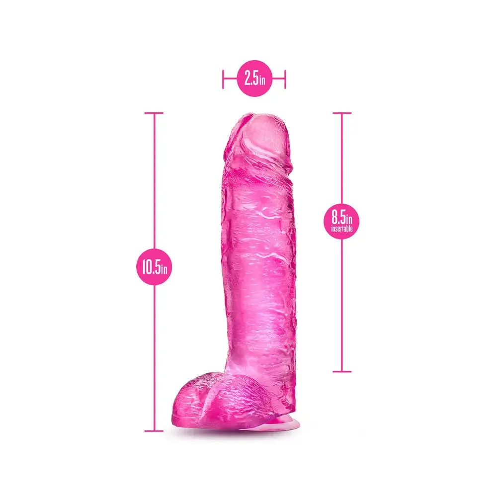 Blush Novelties Rubber Pink Realistic Dildo with Suction Cup