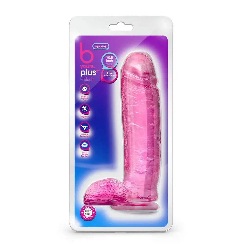 Blush Novelties Rubber Pink Realistic Dildo with Suction Cup