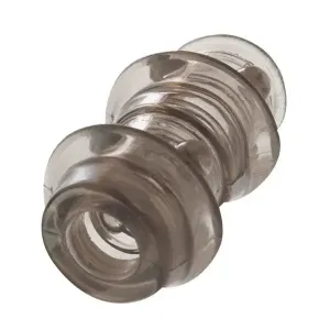 California Exotic Black Stretchy Dual Stacked Cock Ring with Stimulators