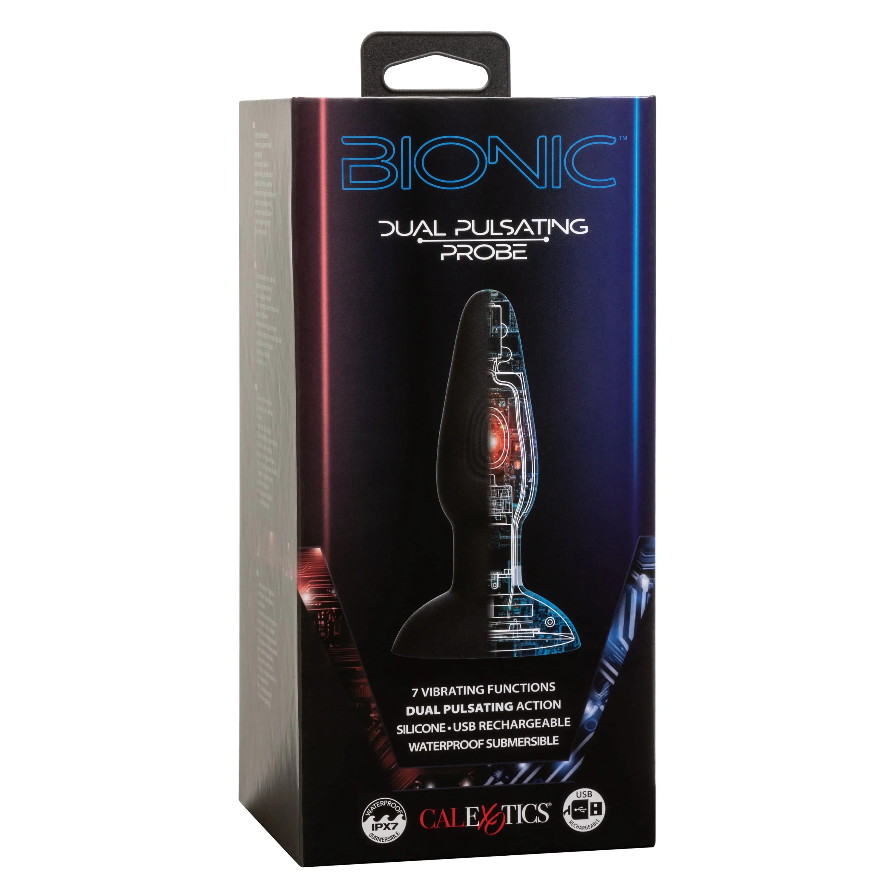 California Exotics - Bionic Dual Pulsating Probe Massager (Black)