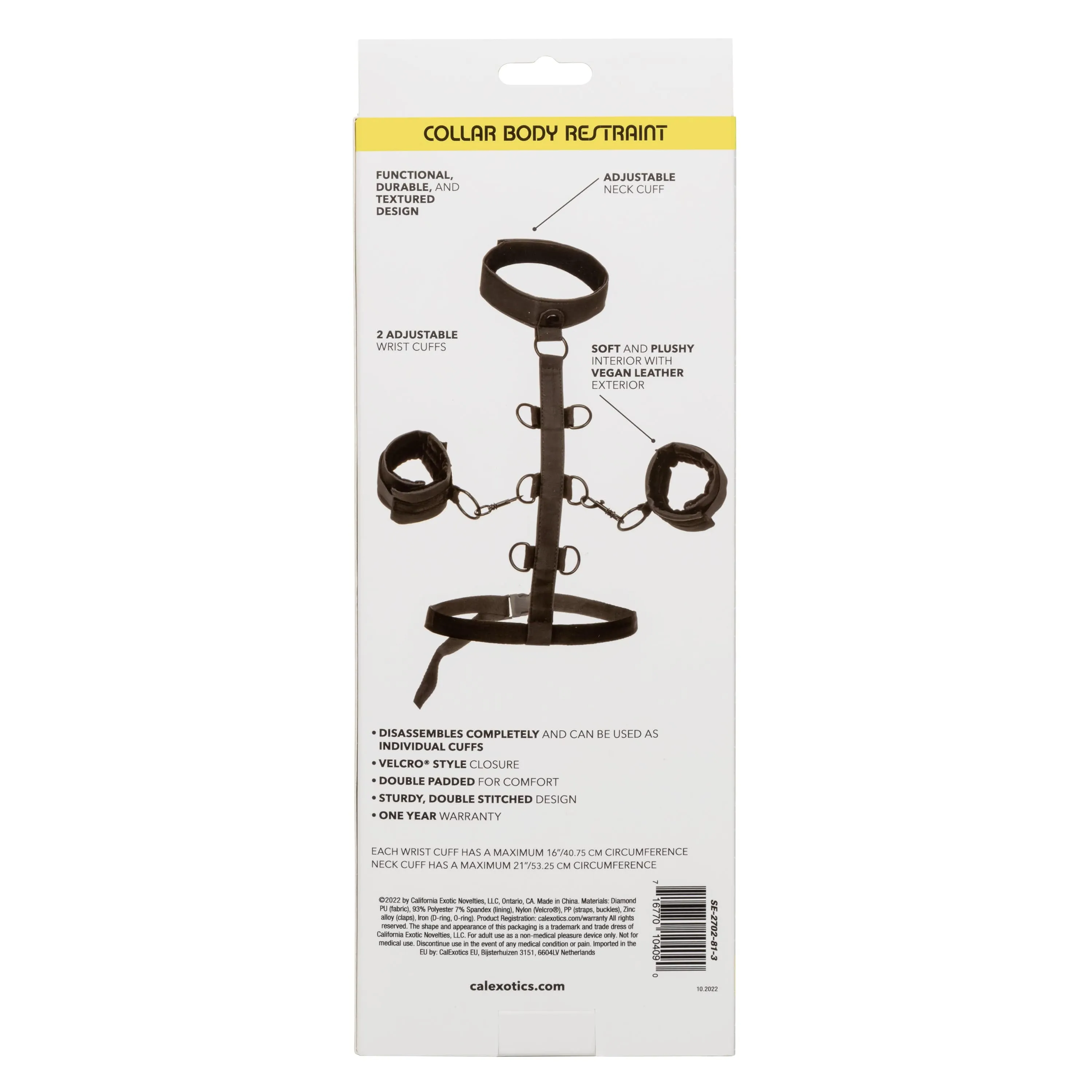 California Exotics - Boundless Collar Body Restraint (Black)