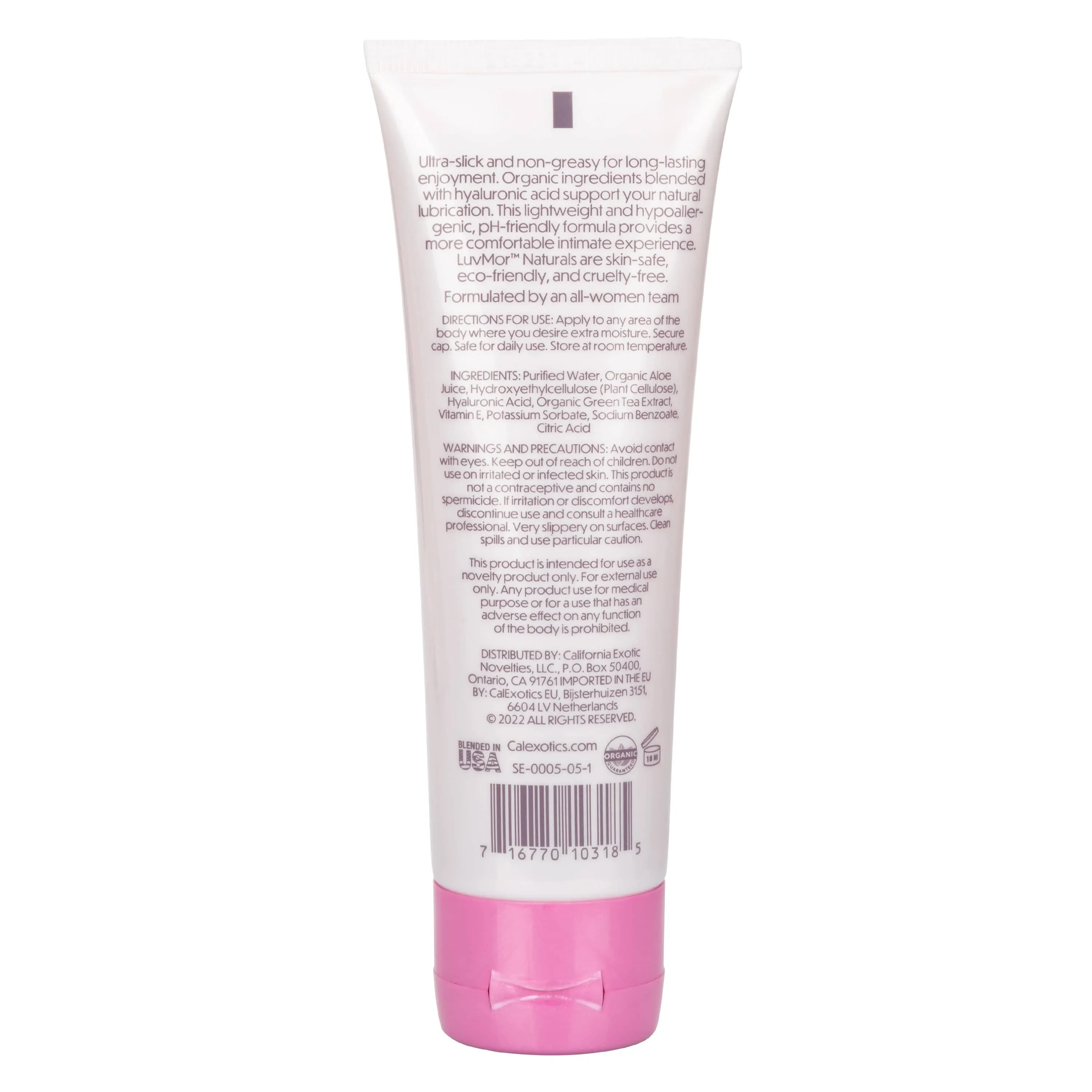California Exotics - LuvMor Naturals Water Based Personal Lubricant