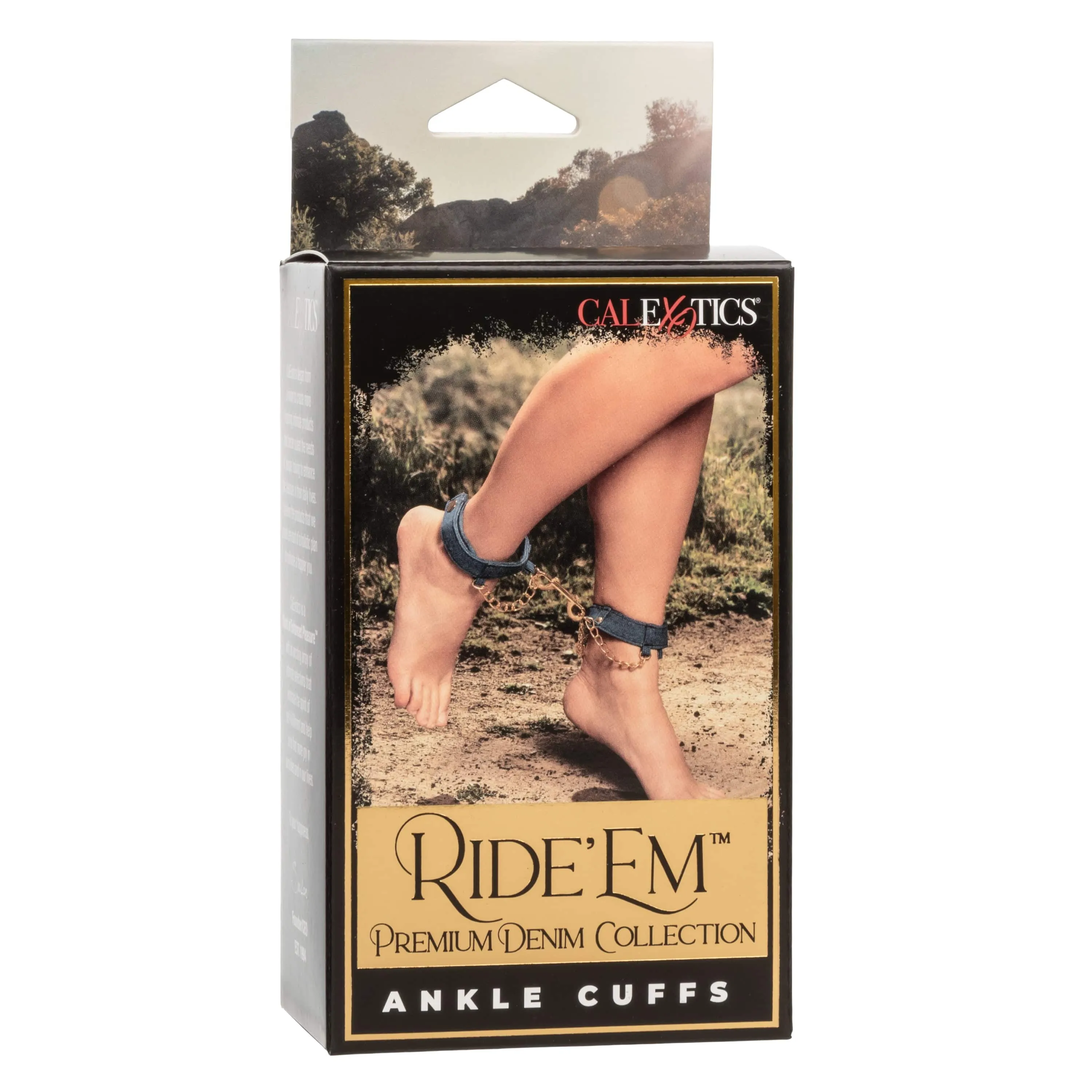 California Exotics - Ride 'em Premium Denim Collection Ankle Cuffs (Blue)