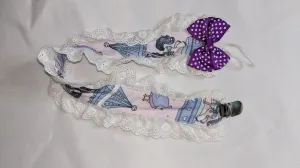 Carousel Ponies Plush Ruffle Deluxe Pacifier Clip
