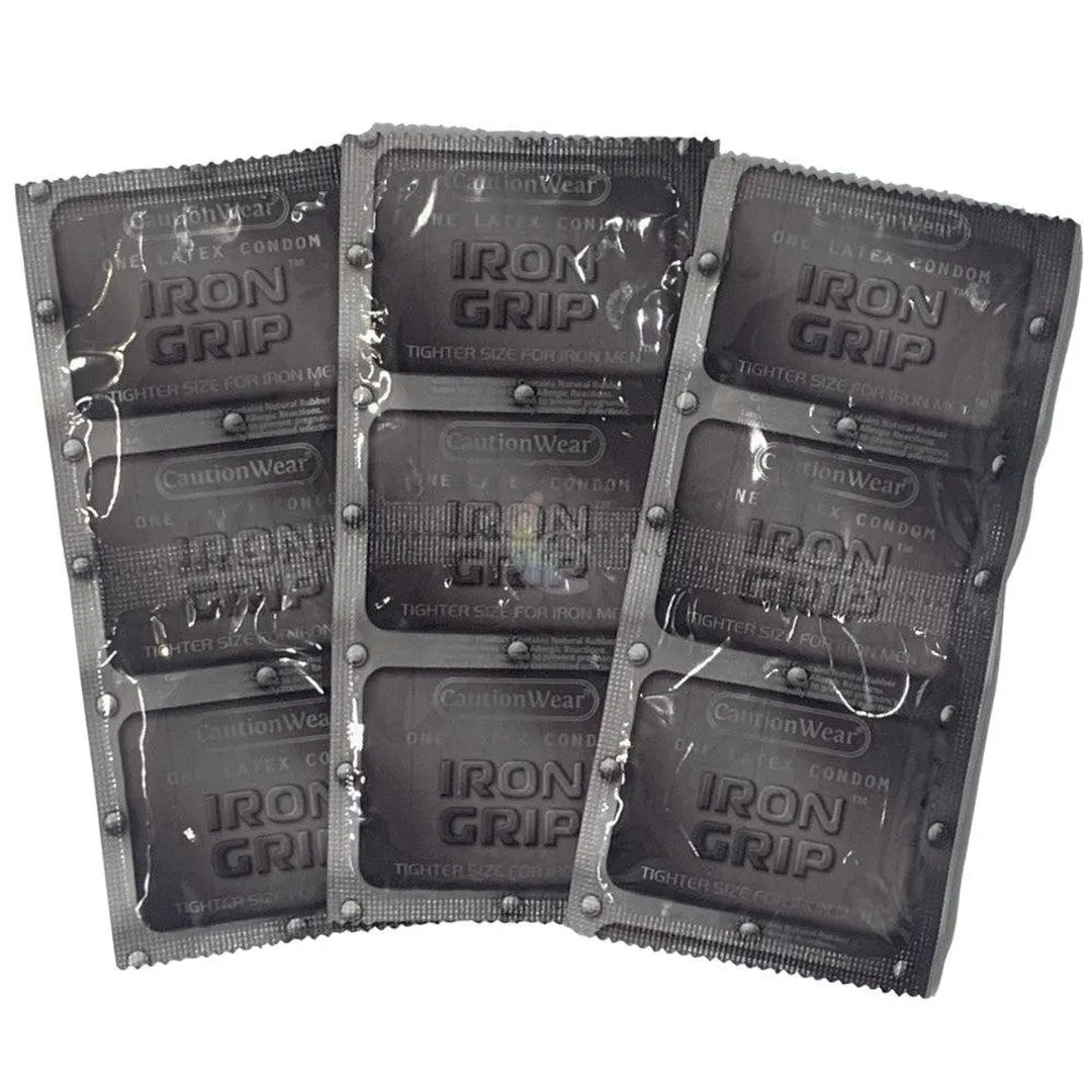 Caution Wear IRON GRIP Snugger Fit Condoms