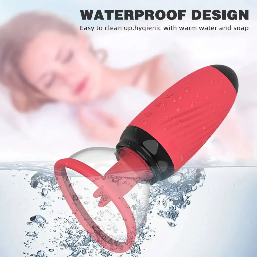 Clitoral Vibrator Sex Toys for Women - Nipple Clamps 10 Vibrating Clit Sucker