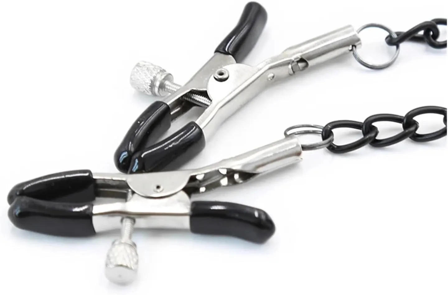 Come Closer Open Mouth Gag With Nipple Clamp | With Chain | Adjustable