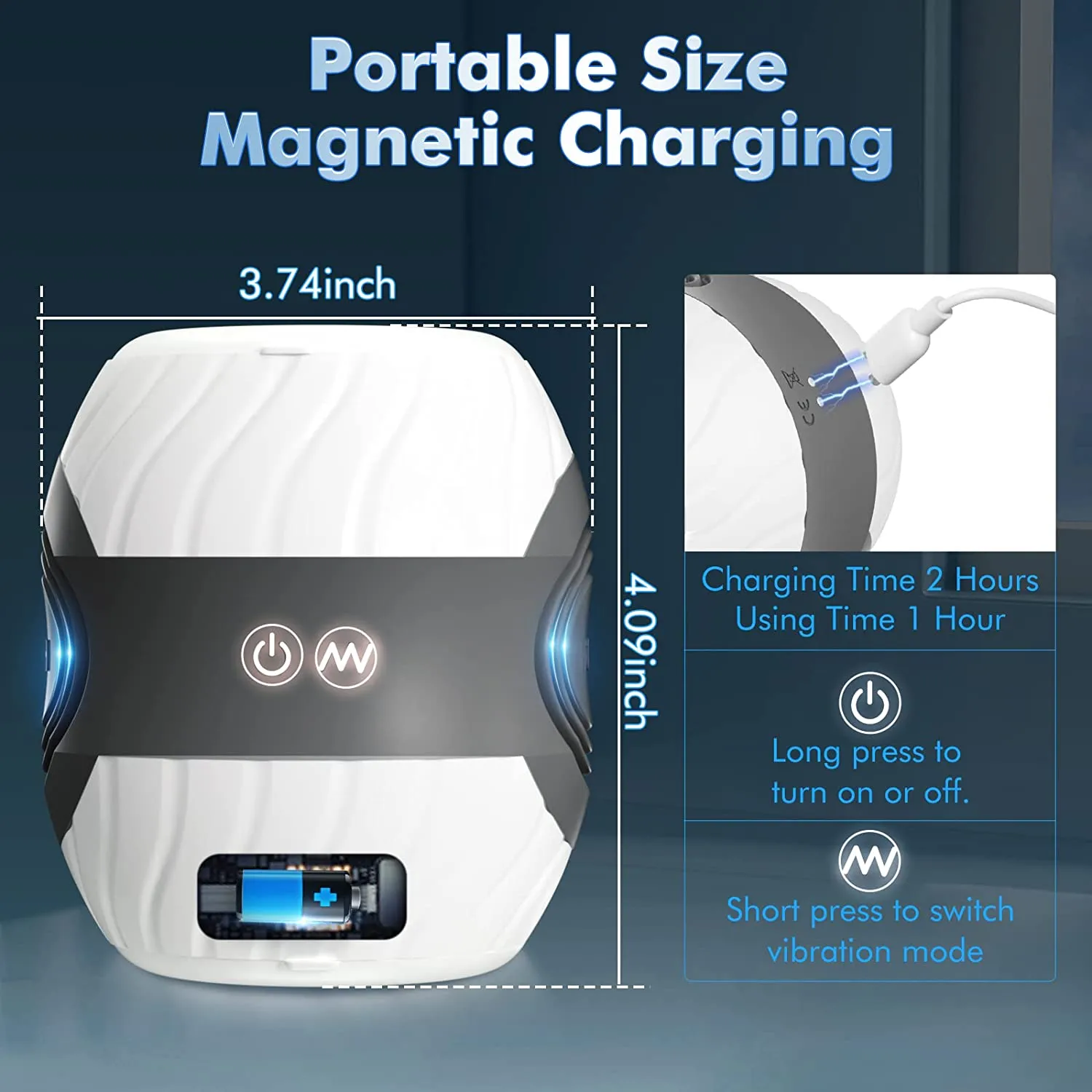 Cozy - 2 Motors Hands-Free Masturbators 3D Textured Stroker