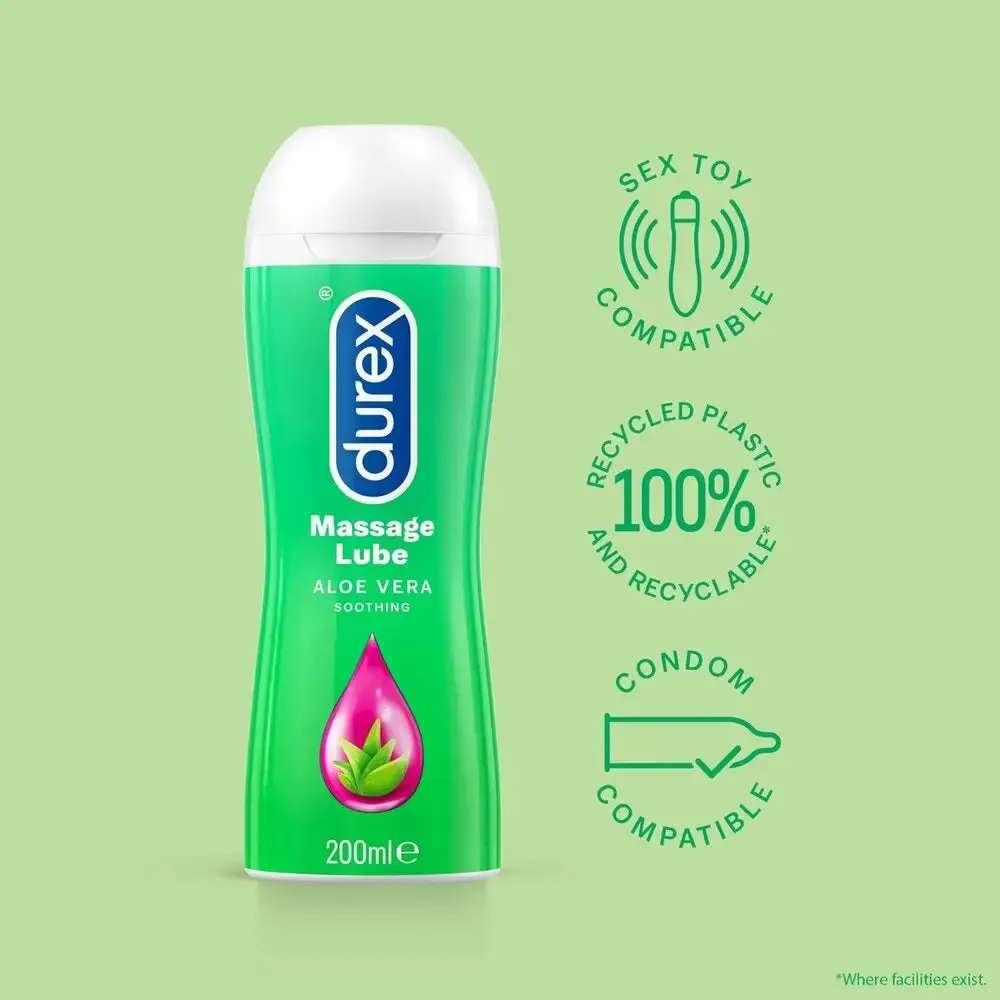 Durex Aloe Vera Soothing Water-based Massage Lube 200ml