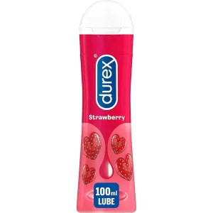 Durex Strawberry Flavoured Water-based Gel Lubricant 100ml
