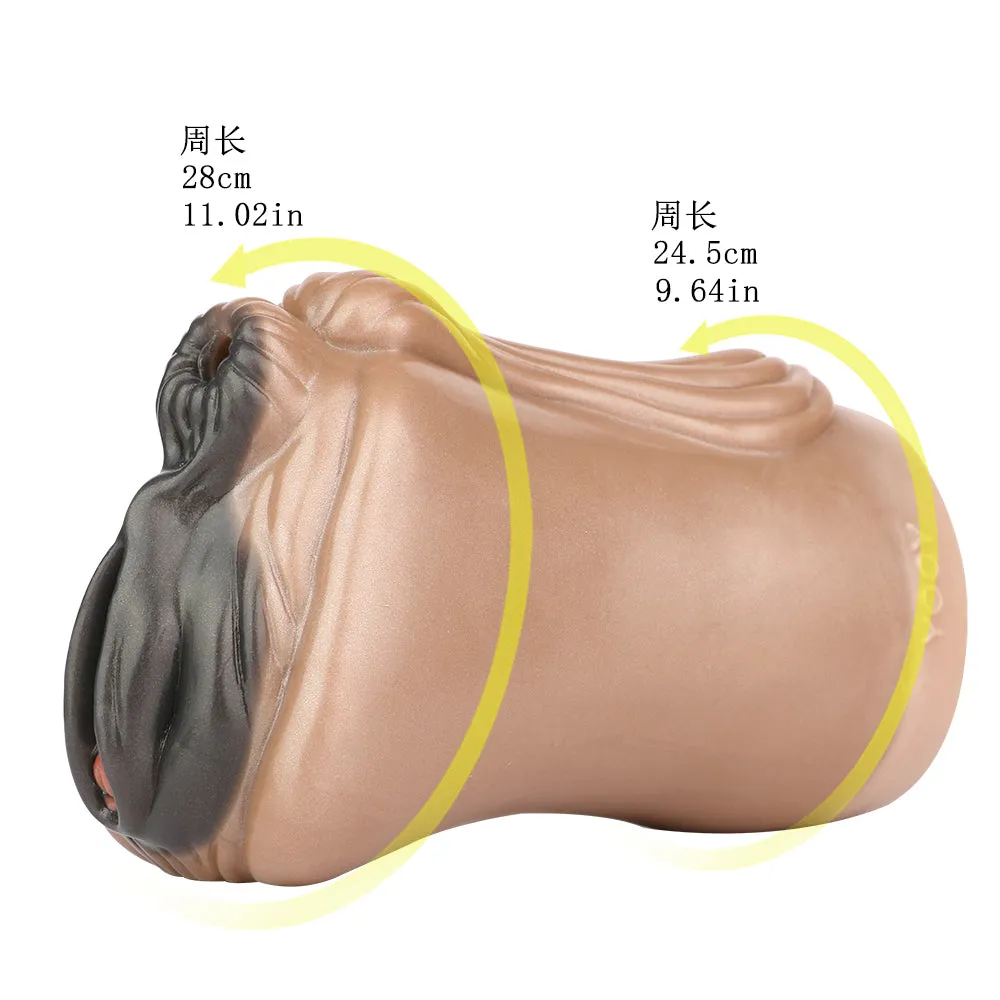 Ebony Horse Pussy Realistic Animal Sex - Silicone Pocket Masturbator Male Blowjob Stroker