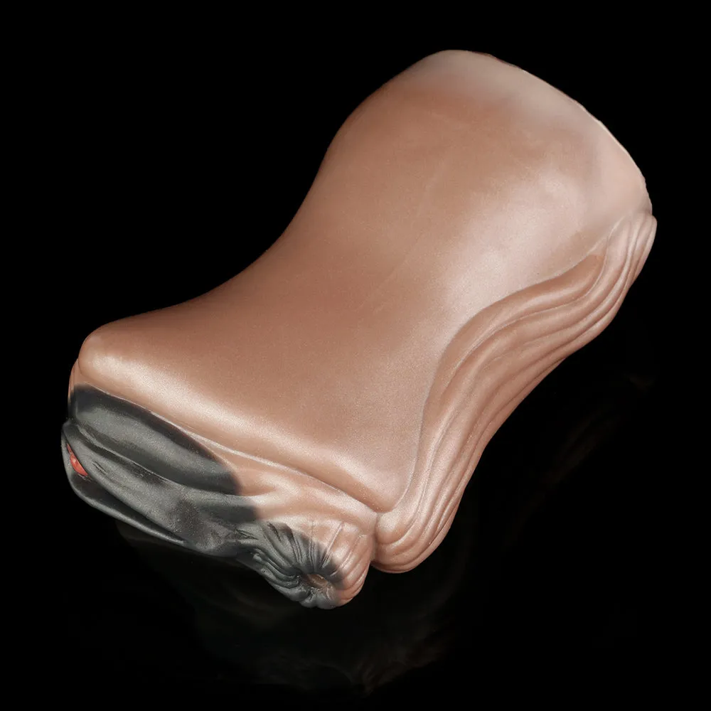 Ebony Horse Pussy Realistic Animal Sex - Silicone Pocket Masturbator Male Blowjob Stroker