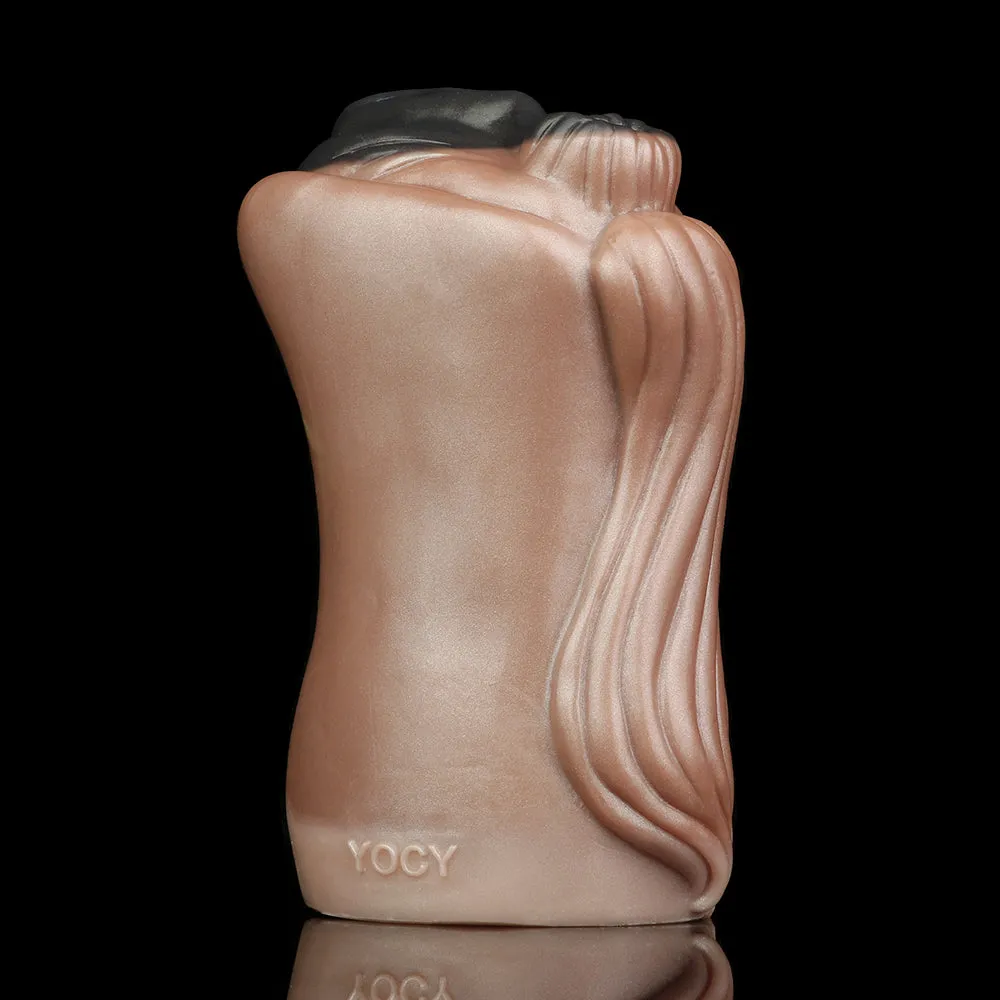 Ebony Horse Pussy Realistic Animal Sex - Silicone Pocket Masturbator Male Blowjob Stroker